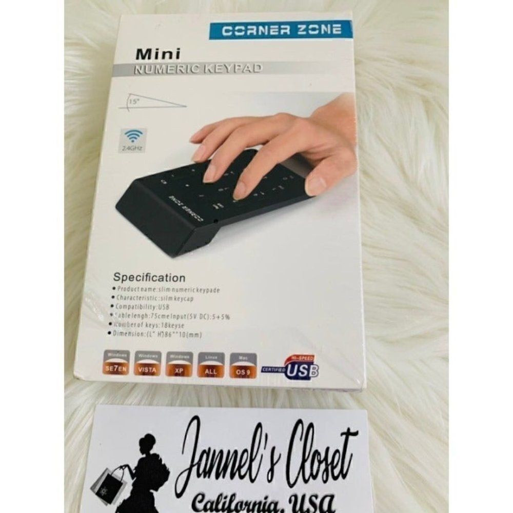 Numeric Keypad USB Mini Slim Portable Number - Picture 2 of 4